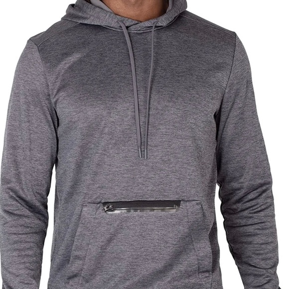 Layer 8 Men's Hoodie Performance Light Weight Tech Fleece Pullover - Picture 1 of 9